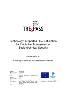 Technology-supported Risk Estimation by Predictive Assessment of