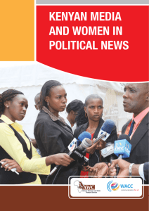 KENYAN MEDIA AND WOMEN IN POLITICAL NEWS