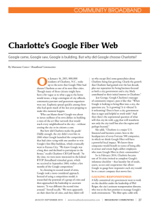 Charlotte's Google Fiber Web - Broadband Communities Magazine