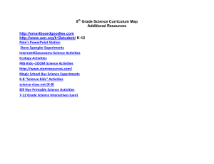 8th Final Science Map - Claiborne County Schools