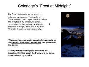 Coleridge's “Frost at Midnight”
