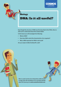 DNA: Is it all useful?