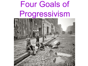 Four Goals of Progressivism
