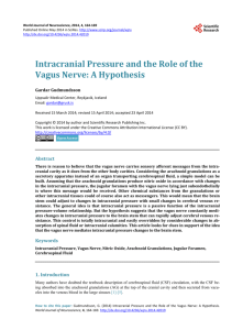 Intracranial Pressure and the Role of the Vagus Nerve: A