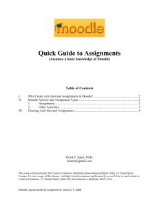 Quick Guide to Assignments