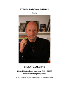 billy collins - Muskegon Area Arts & Humanities Festival