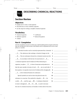 Section 11.1 Distance and Displacement IPLS