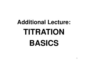 Titration Basics