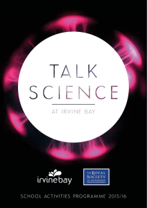 Talk Science Programme 2015 - 16 (777KB, pdf)