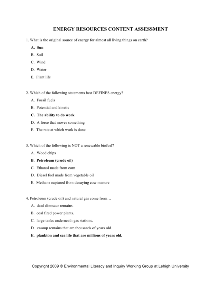 energy-resources-content-assessment