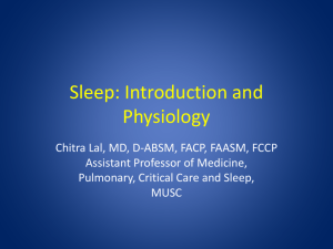 Introduction to Sleep