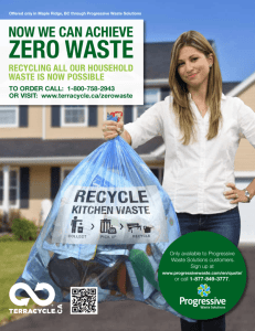 zero waste - Progressive Waste Solutions