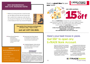 Get $50* to open any E+TRADE Bank Account.