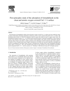 First-principles study of the adsorption of formaldehyde on the clean