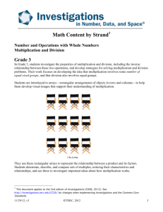 Multiplication and Division PDF - Investigations