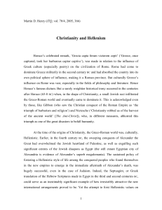 Christianity and Hellenism