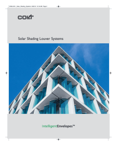 Solar Shading Louver Systems