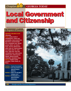 Chapter 16: Local Government and Citizenship