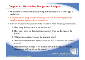 Chapter. 4 Mechanism Design and Analysis