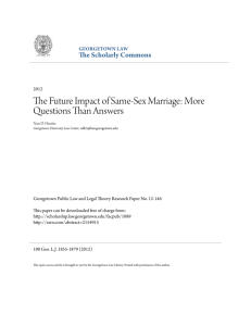 The Future Impact of Same-Sex Marriage: More