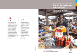 Rapid assessment for markets - International Committee of the Red