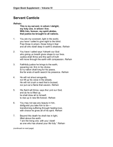 Servant Canticle