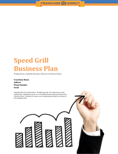 Speed Grill Business Plan