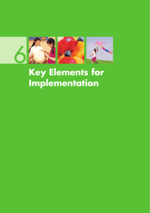 6. Key Elements for Implementation