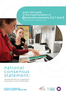 essential elements 5,6,7 and 8 - Australian Commission on Safety