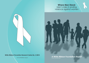 Where Men Stand: Men's roles in ending violence