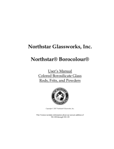 Northstar Glassworks, Inc. Northstar® Borocolour
