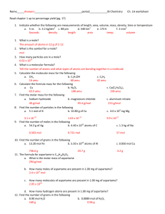Unit 1 Worksheet Answers