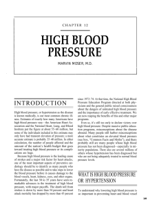 HIGH BLOOD PRESSURE