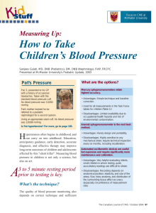 How to Take Children's Blood Pressure