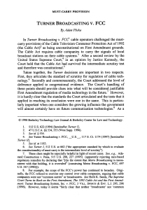 turner broadcasting v. fcc - Berkeley Technology Law Journal