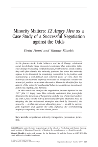 Minority Matters: 12 Angry Men as a Case Study of a Successful