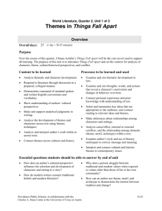 Themes in Things Fall Apart - Providence School Department