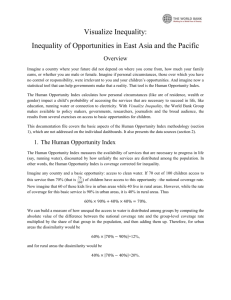 Inequality of Opportunities in East Asia and the Pacific