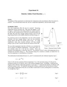 Experiment 16 Kinetics