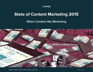 State of Content Marketing 2015 - Contently