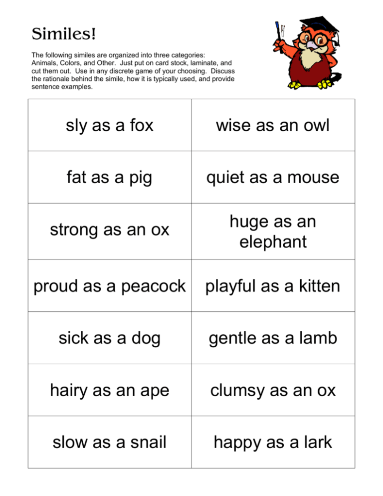 Simile Squares