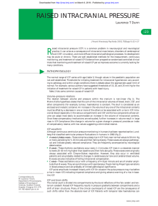 raised intracranial pressure - Journal of Neurology, Neurosurgery