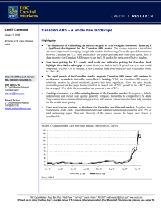 Canadian ABS – A whole new landscape Credit Comment