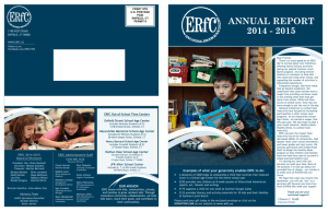 annual report 2014 - 2015 - Educational Resources for Children, Inc.