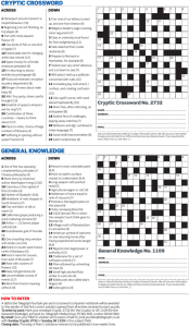 cryptic crossword general knowledge