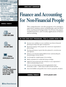 Finance and Accounting for Non-Financial People