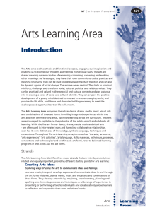 learning areas - Arts - Department of Education
