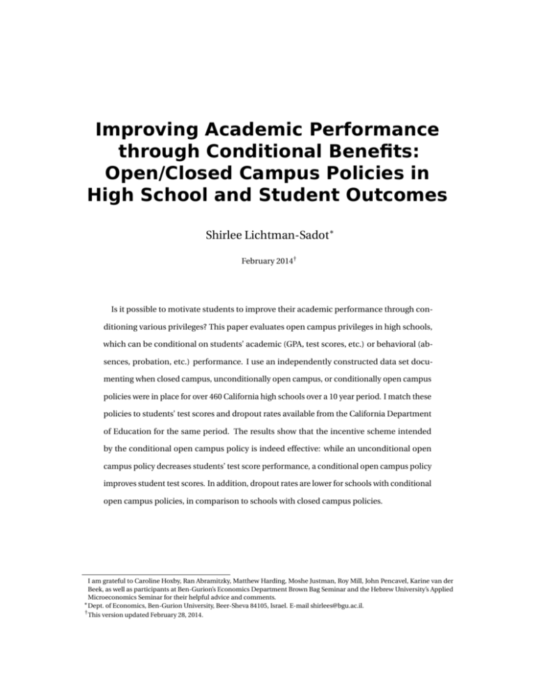 improving academic performance essay