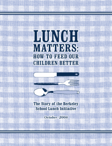 Lunch Matters - Edible Schoolyard