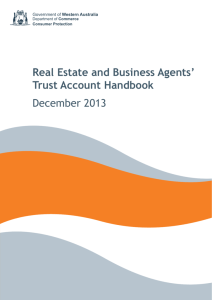 Real Estate and Business Agents Trust Account Handbook
